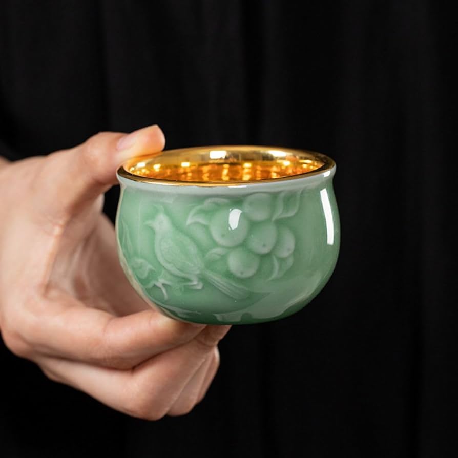 高級、茶器 楽天市場】中国茶器 高級 青花磁蓋碗（ガイワン）サイズ150ml
